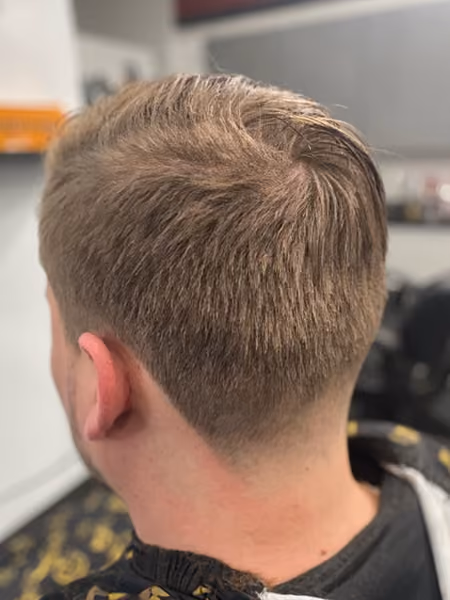 Classic Gentleman's Taper & Crew Cut - Angle A
